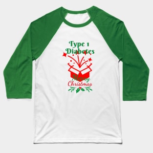 Diabetes Merry Christmas Surprise Gift Type 1 Diabetic Baseball T-Shirt